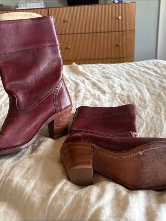 Frye Shoes - Frye Burgundy Leather Western Boots 7.5 Narrow